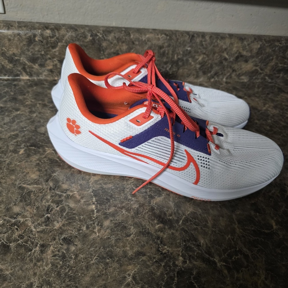 Nike Air Zoom Pegasus 40 Clemson Tigers Mens Athletic Running Shoes Size 13